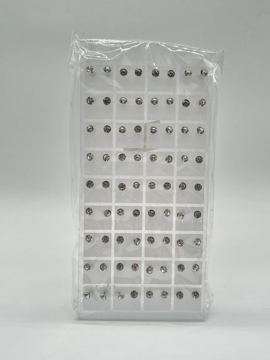 36 PARES DE ARITOS DIAMANTE AF-12131
